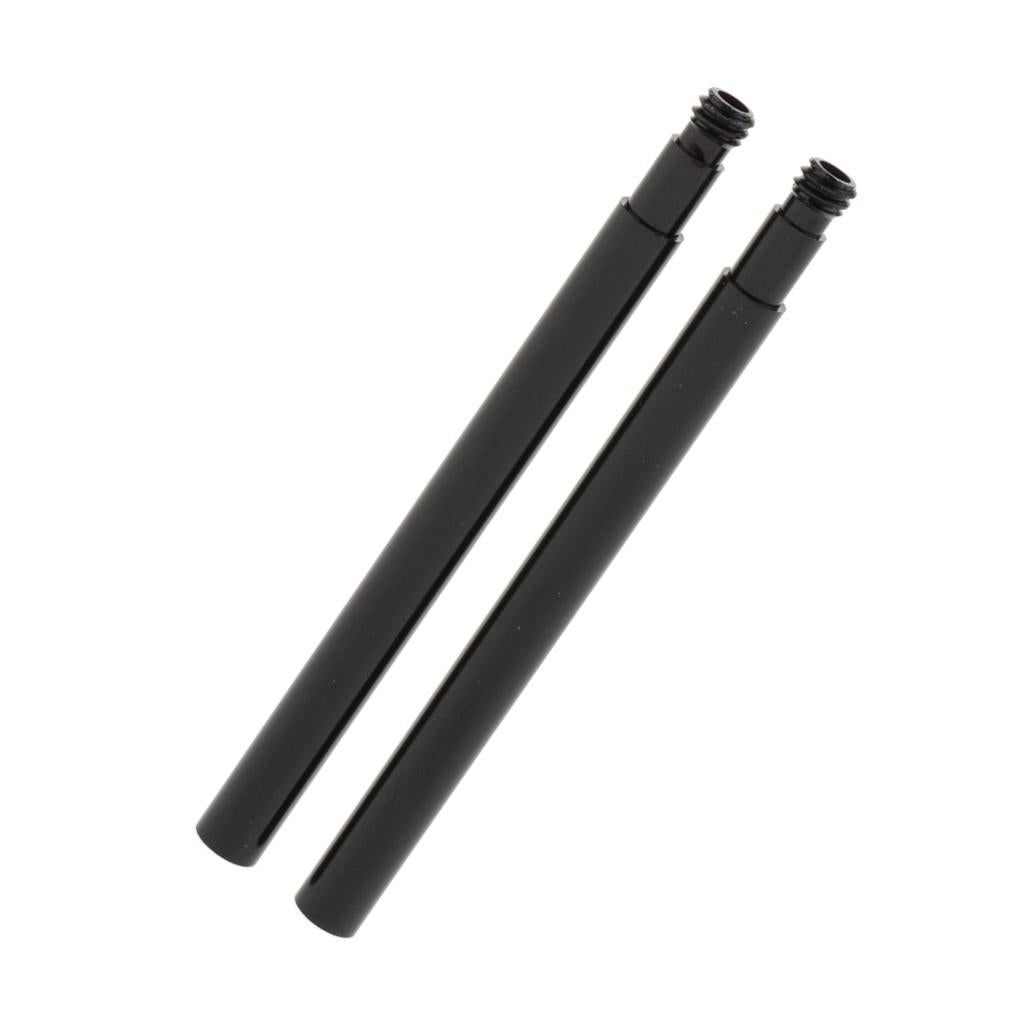1 Pair Alloy Road Bicycle Tyre Inner Tube Presta Valve Extender Black 80mm