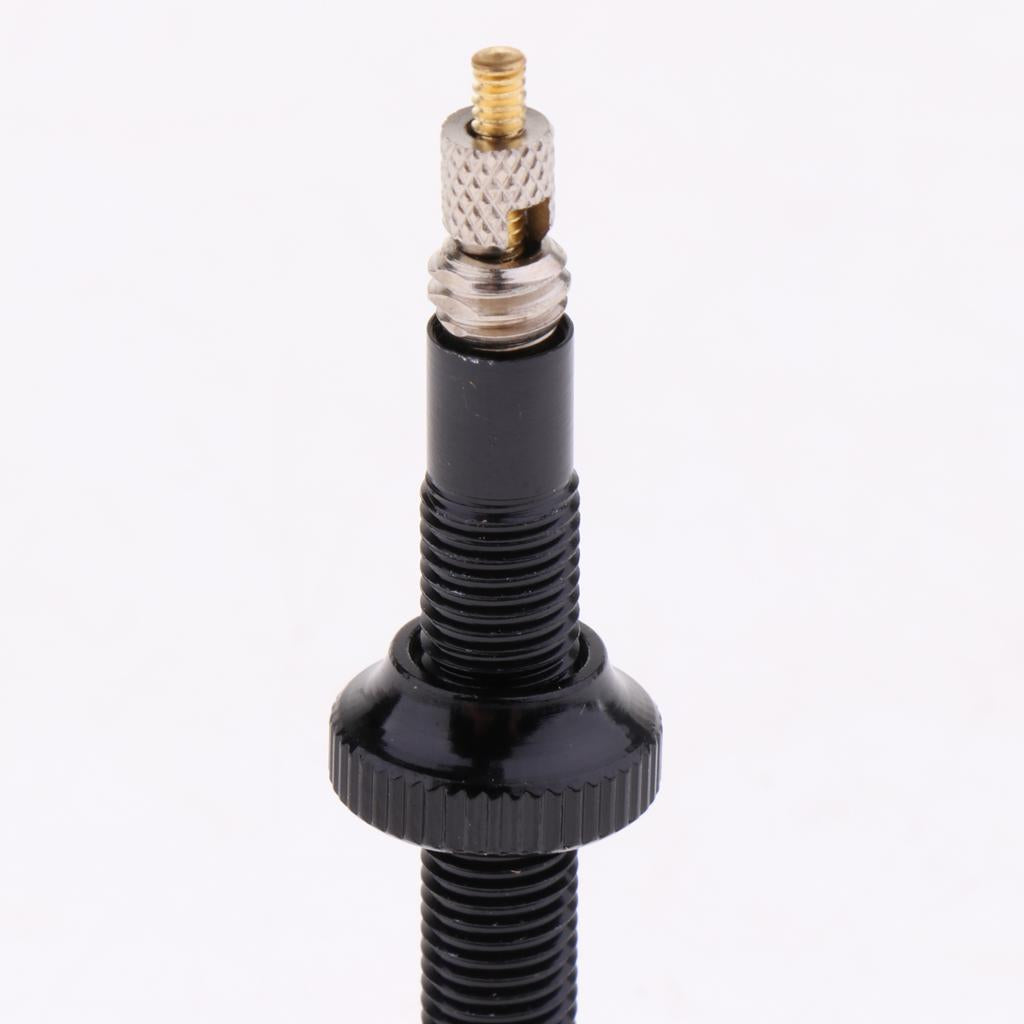 Bike Bicycle Presta Valve Stem Tubeless French Valves Stems Dust Cover Black