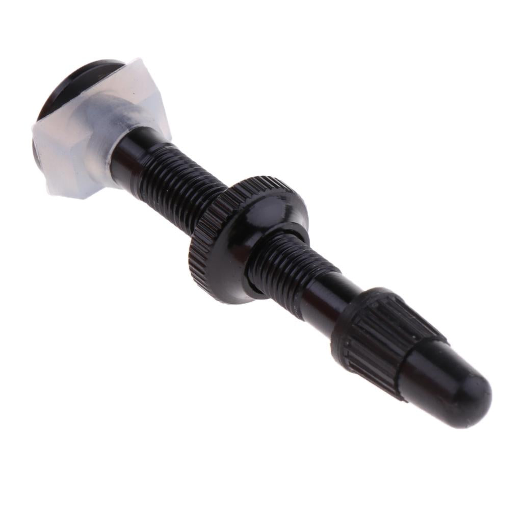 Bike Bicycle Presta Valve Stem Tubeless French Valves Stems Dust Cover Black