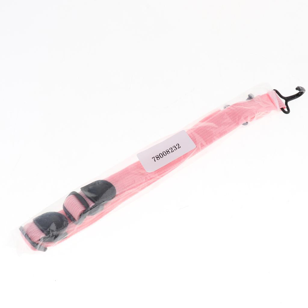 2pcs Adjustable Nylon Ukulele Straps Kit for Ukulele Guitar Accessory Pink