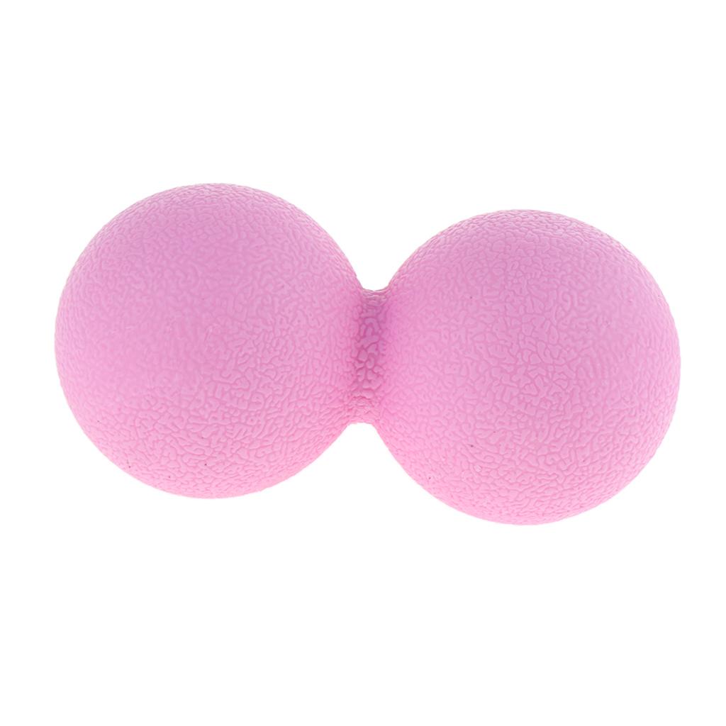 Lacrosse Massage Ball Myofascial Muscle Relief Release Double Ball Pink
