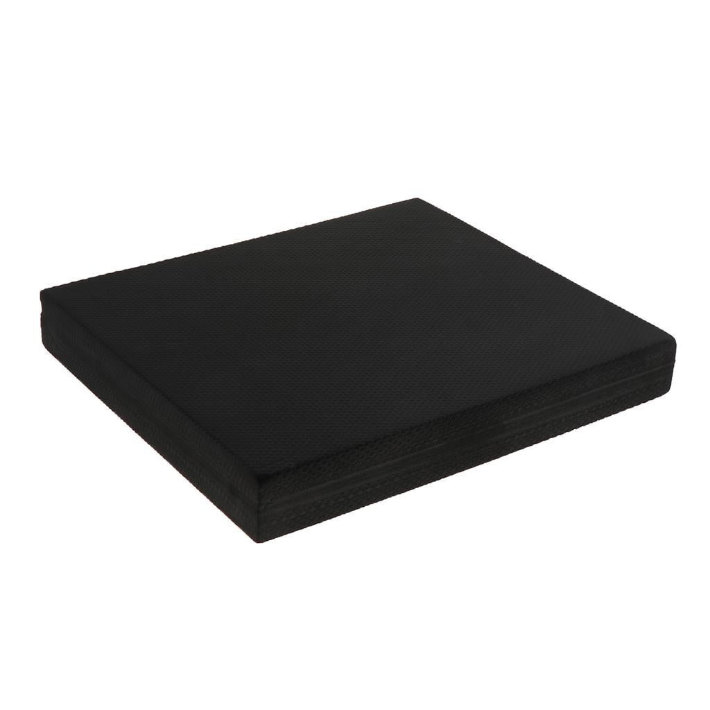 TPE Yoga Balance Pad Knee Protective Mat Trainer Brick Cushion Black
