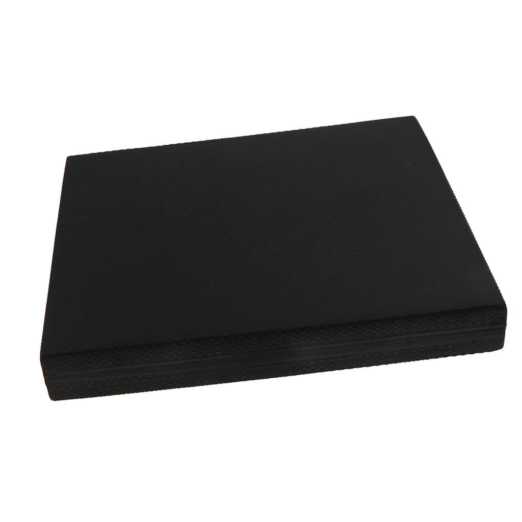 TPE Yoga Balance Pad Knee Protective Mat Trainer Brick Cushion Black