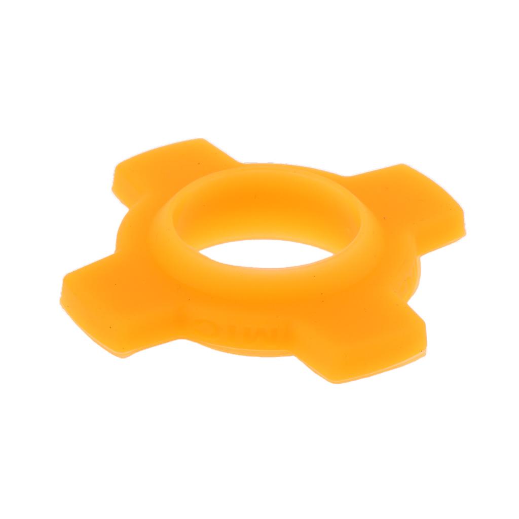 2 Pieces Microphone Mic Holder Anti-rolling Protection Rings Orange