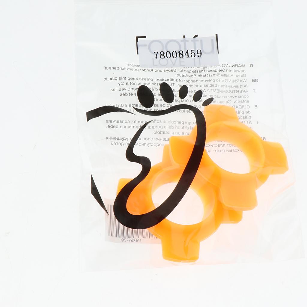 2 Pieces Microphone Mic Holder Anti-rolling Protection Rings Orange