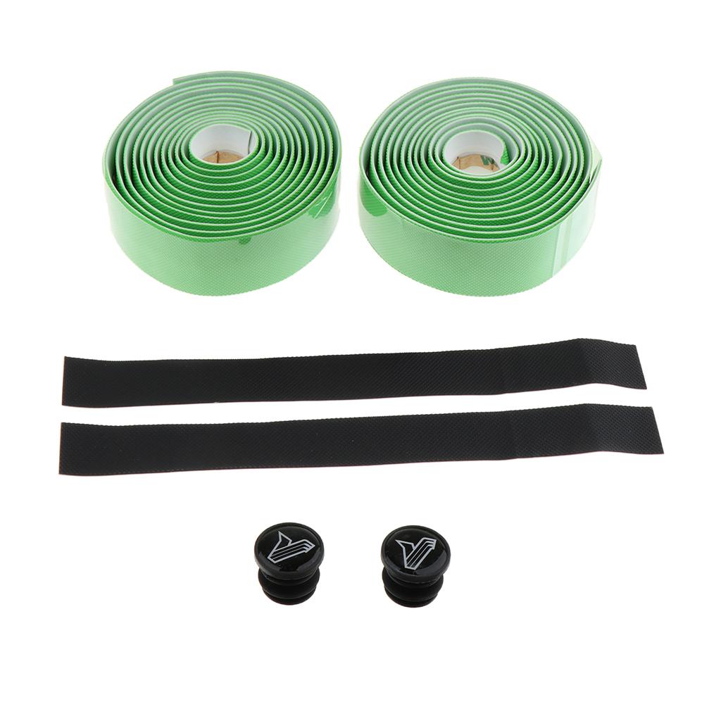 Non-slip Bicycles Handlebar Tapes - Road Bike Handle Bar Wrap Bandage Green