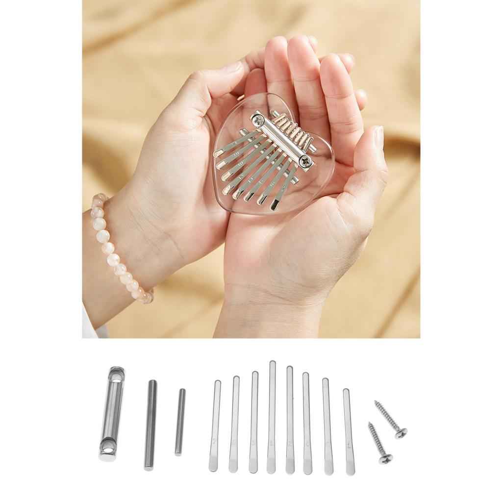 Mini Kalimba 8 Key DIY Thumb Piano Steel Keys Accessories DIY