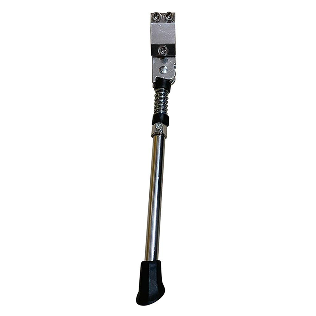 Bike Kick Stand Cycle Adjustable Rubber Foot Heavy Duty Prop Stand Silver