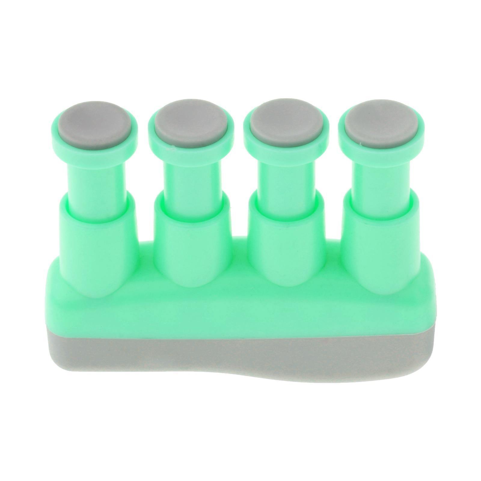 2xPiano Guitar Finger Exerciser, Hand Strengthener Trainer Tension Exerciser Green