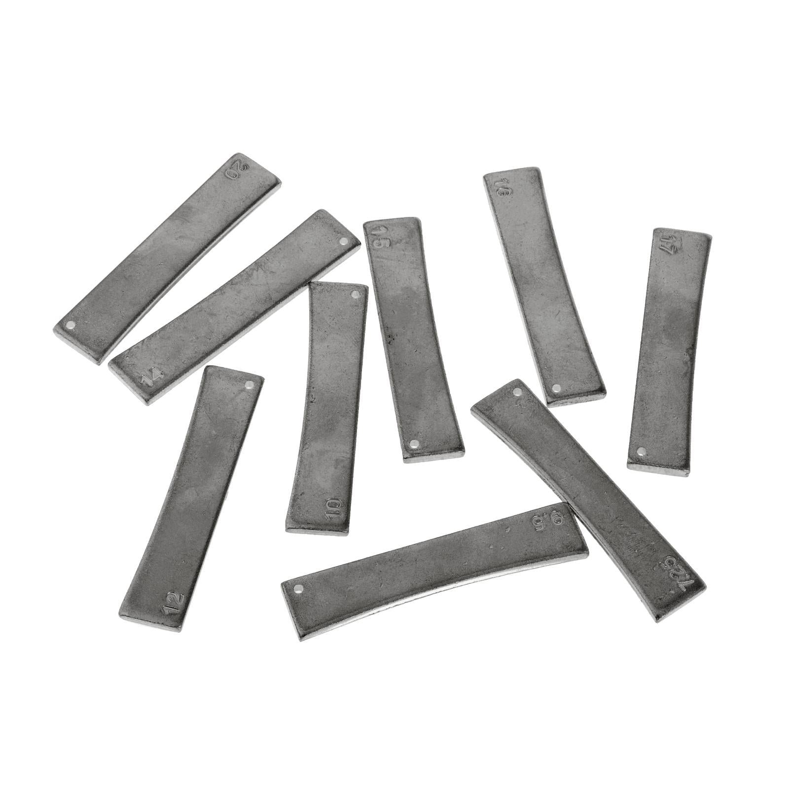 9x Brass Guitar 7.25/9.5/10/12/14/15/16/17/20 Fret Press Caul Insert Black