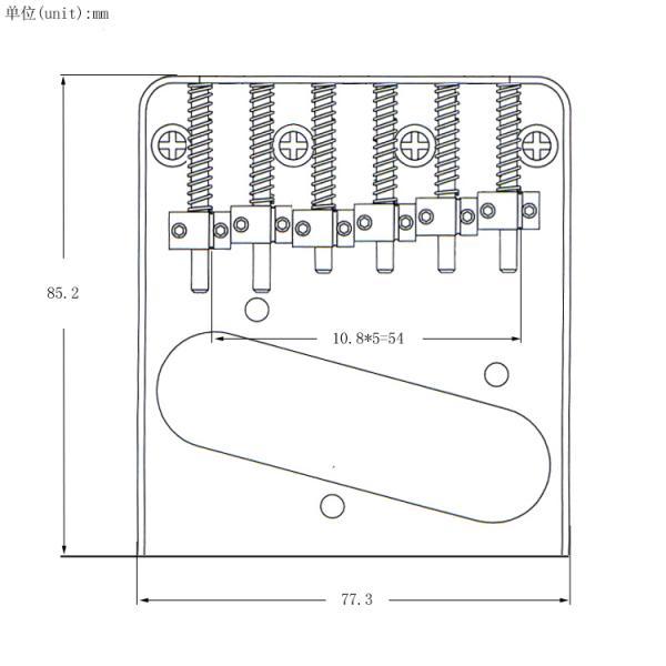 Guitar Bridge Vintage Alloy Acoustic Classical Guitar Parts for Guitar Parts