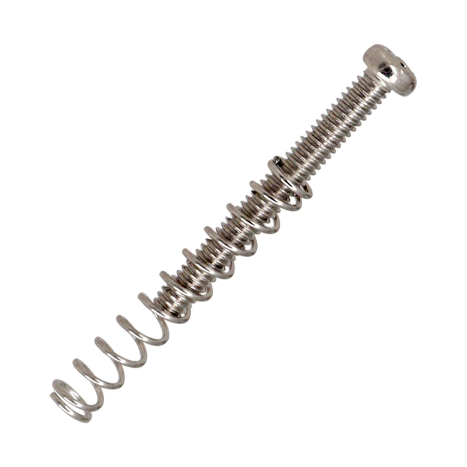 8 Pieces Double Coil Pickup Frame Screws Springs Potable for Guitar Parts Argent