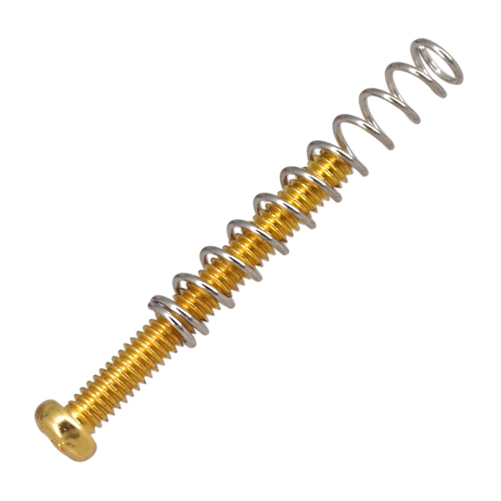 8 Pieces Double Coil Pickup Frame Screws Springs Potable for Guitar Parts Aureate