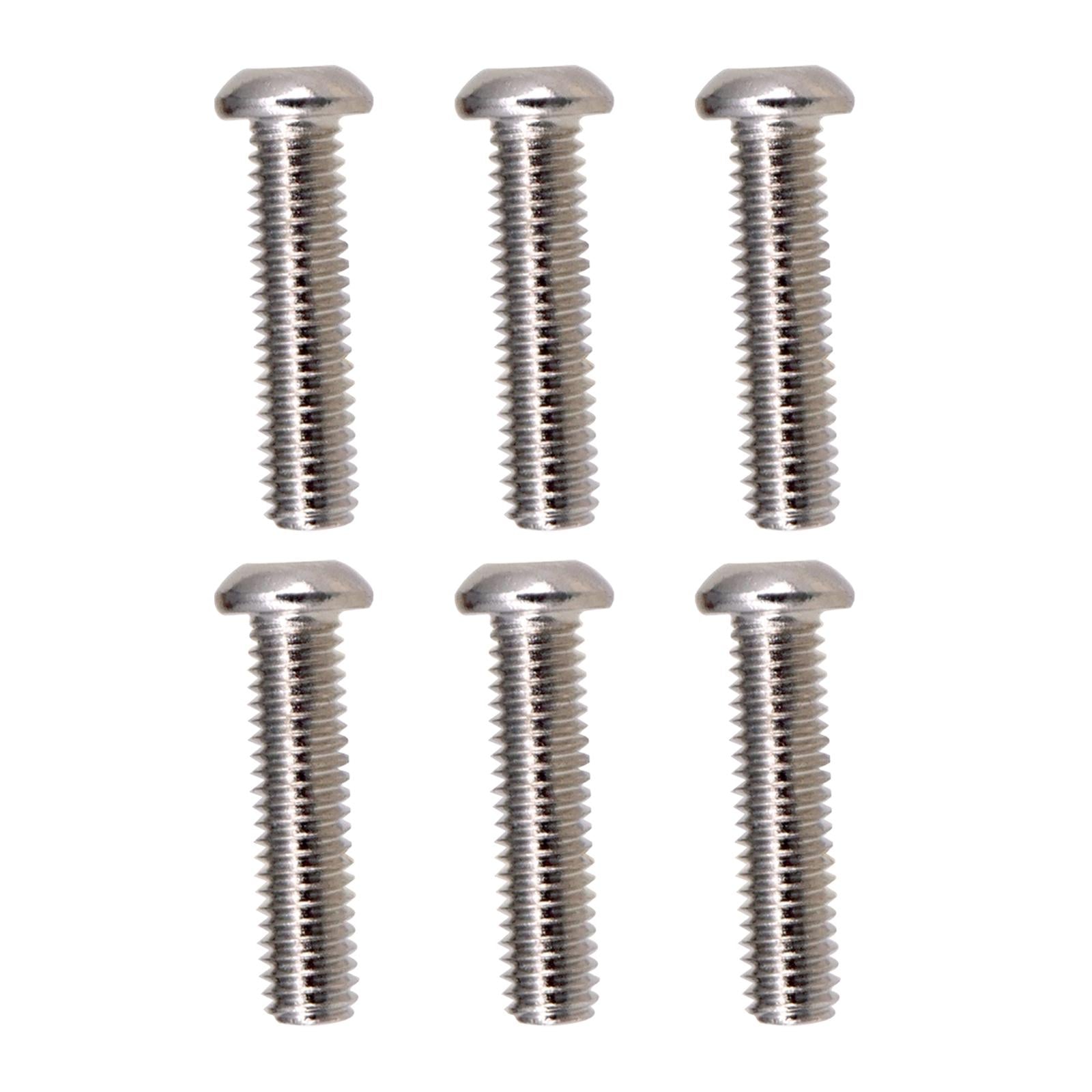 Iron Guitar Bridge Saddles Screws Durable for Electric Guitar Bridge Parts Argent