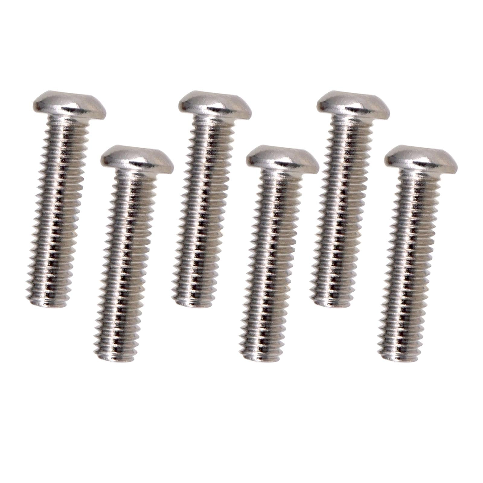 Iron Guitar Bridge Saddles Screws Durable for Electric Guitar Bridge Parts Argent