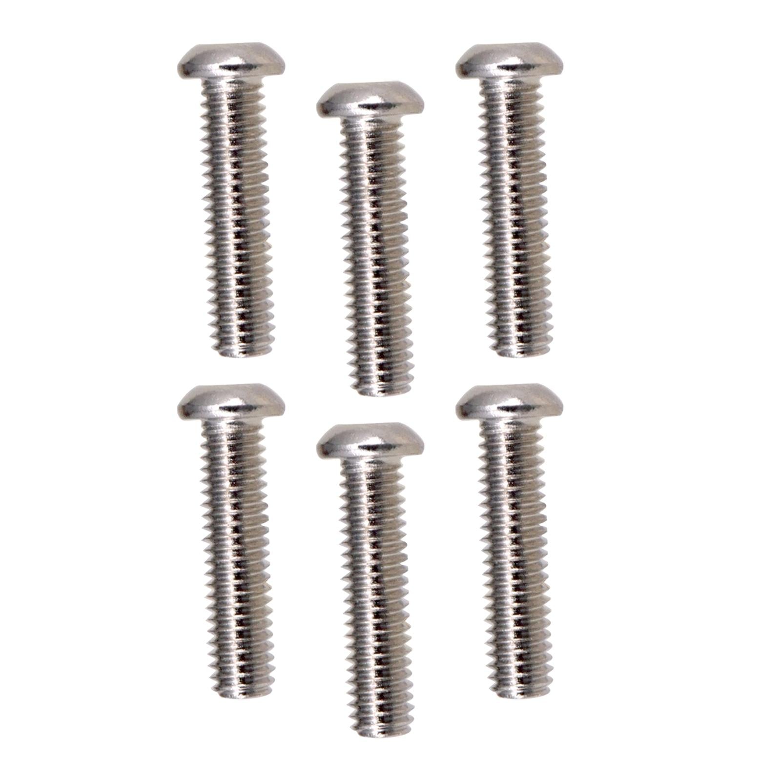 Iron Guitar Bridge Saddles Screws Durable for Electric Guitar Bridge Parts Argent