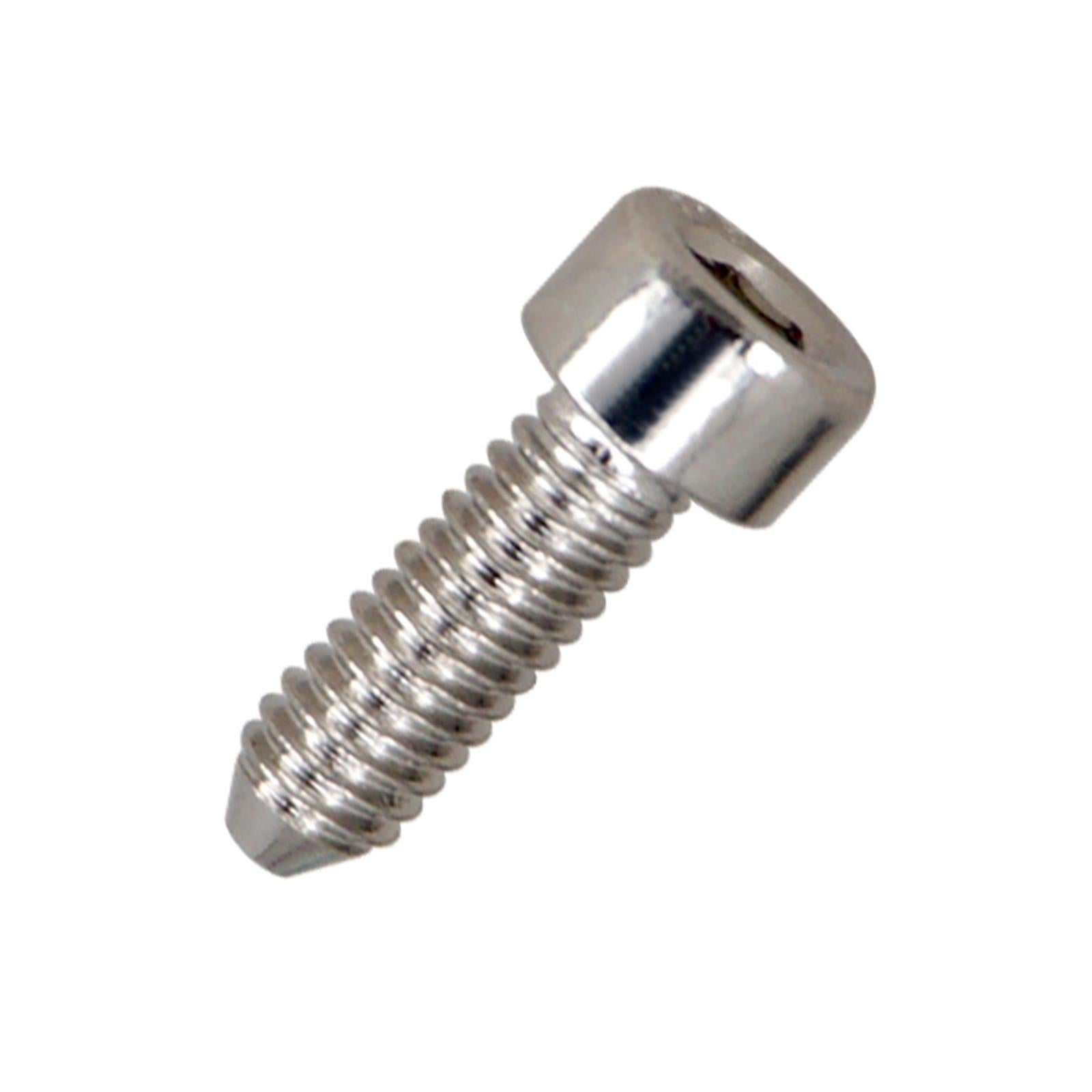 Electric Guitar Bridge Saddles Locking String Screws for Guitar Repairing Argent