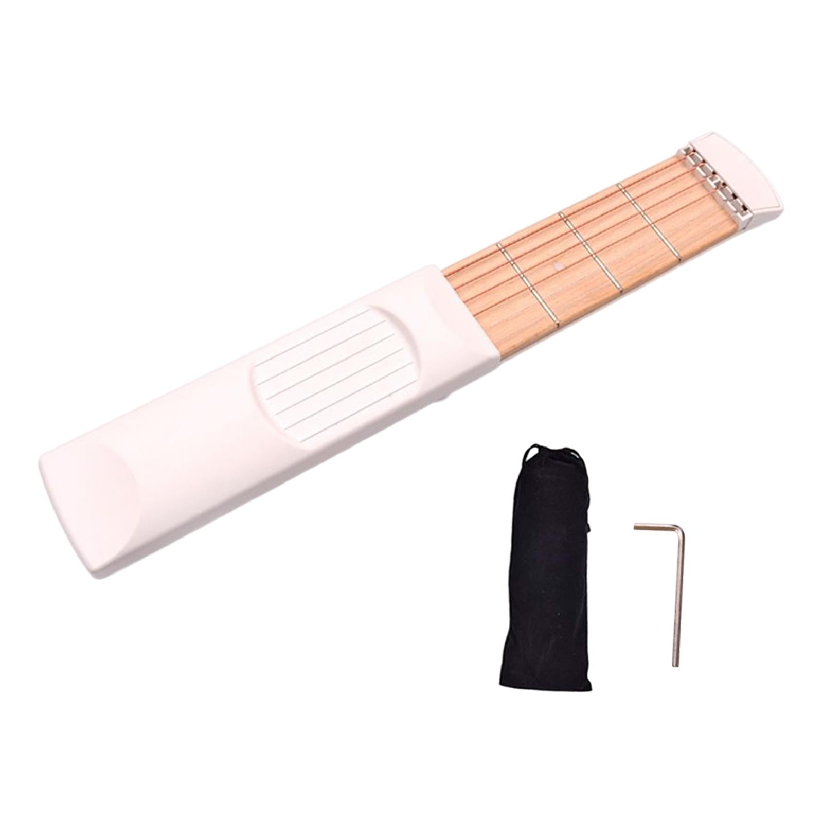 Pocket Guitar Chords Trainer Guitar Practice Tool Training White 4 Fret