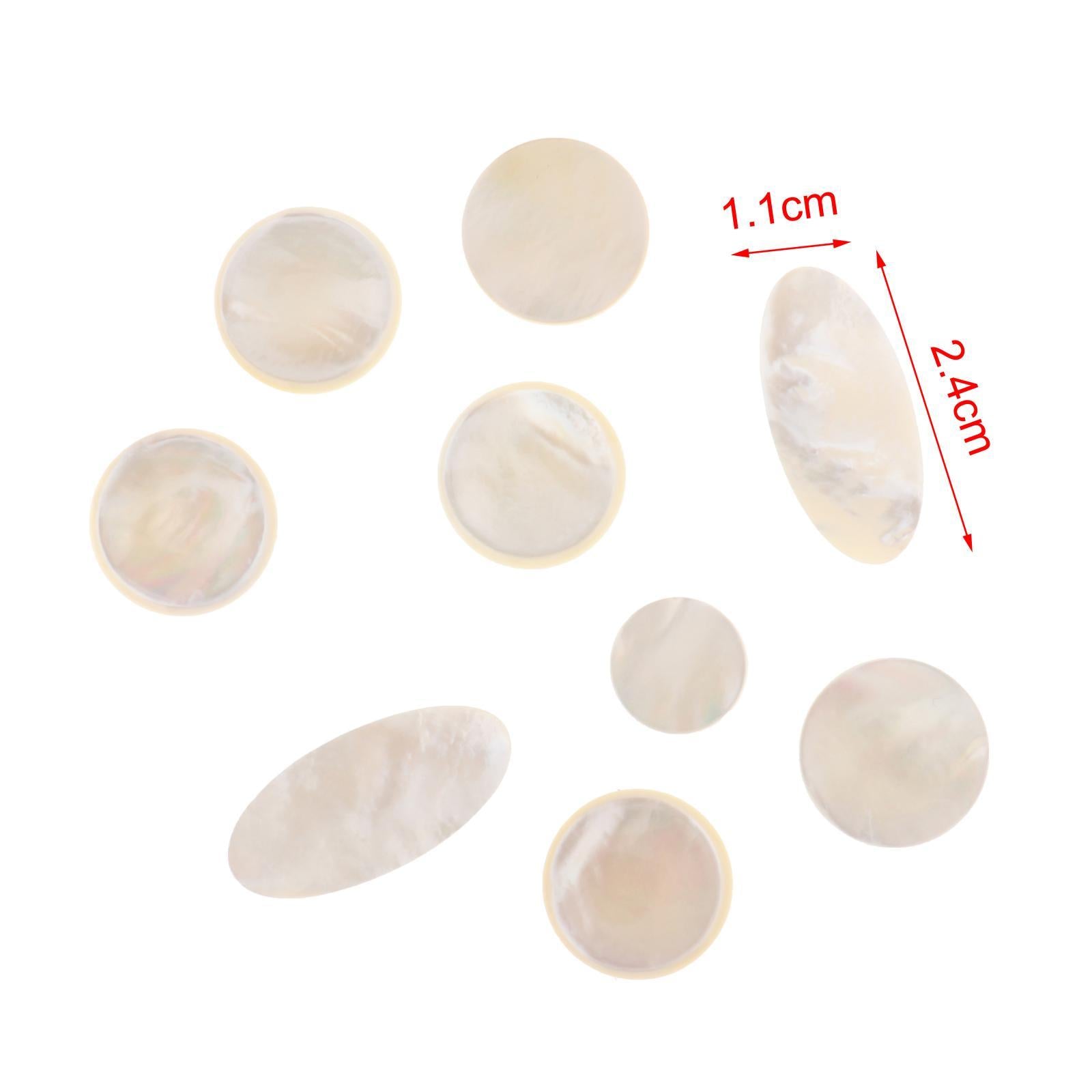 9Pcs Sax Finger Buttons Exquisite Replacement Parts for Alto Tenor Soprano C