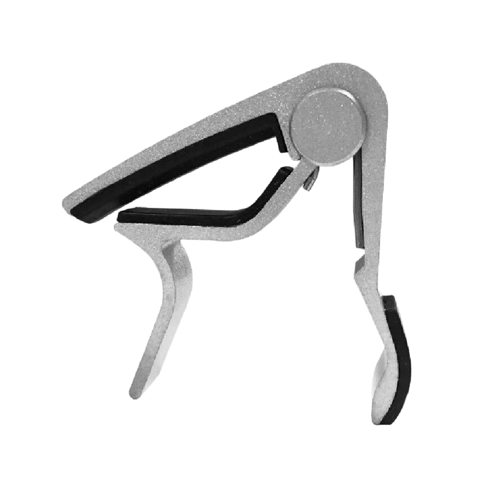 Universal Guitar Capo Aluminum Alloy for Fretboard Mandolin Accessories Argent