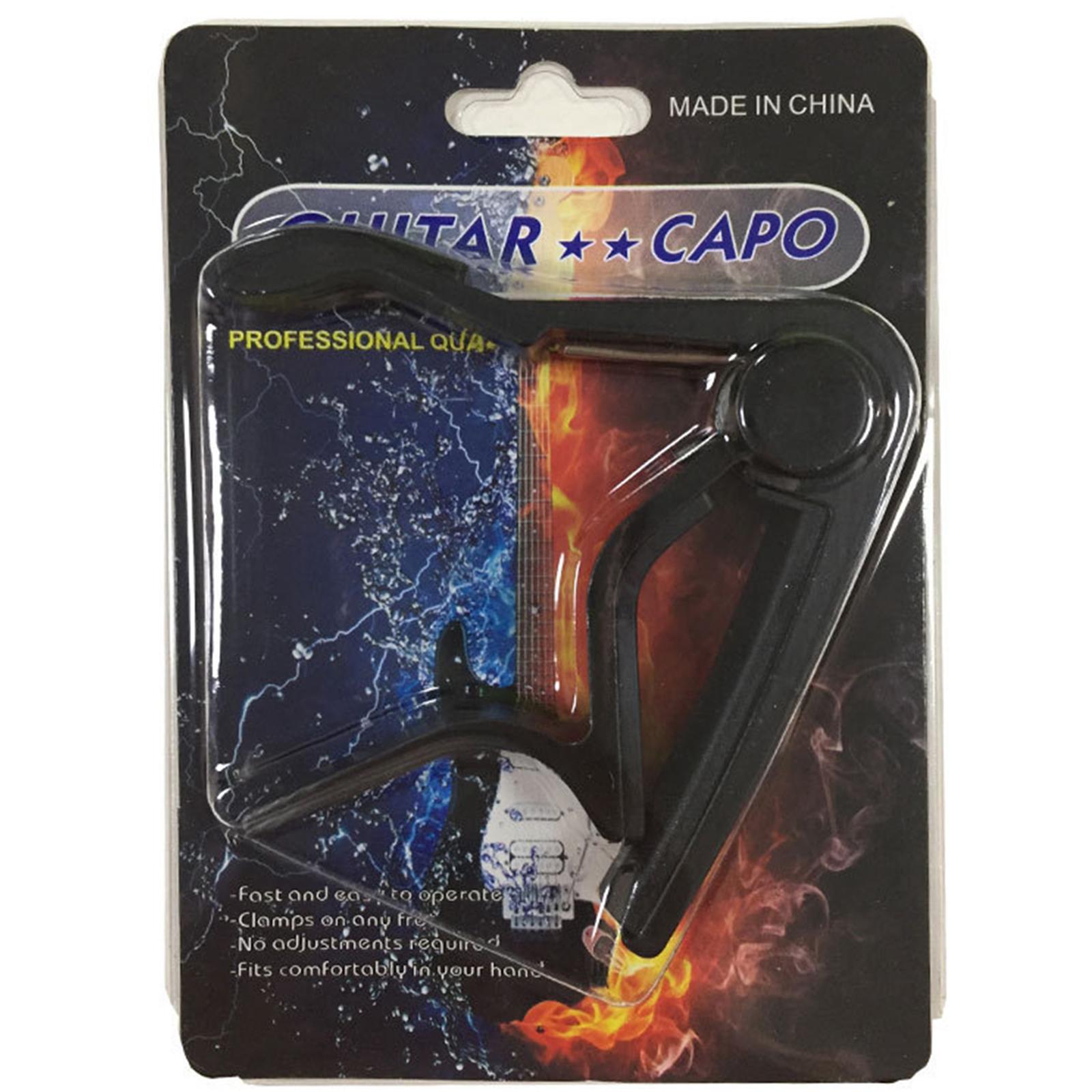 Universal Guitar Capo Aluminum Alloy for Fretboard Mandolin Accessories Black