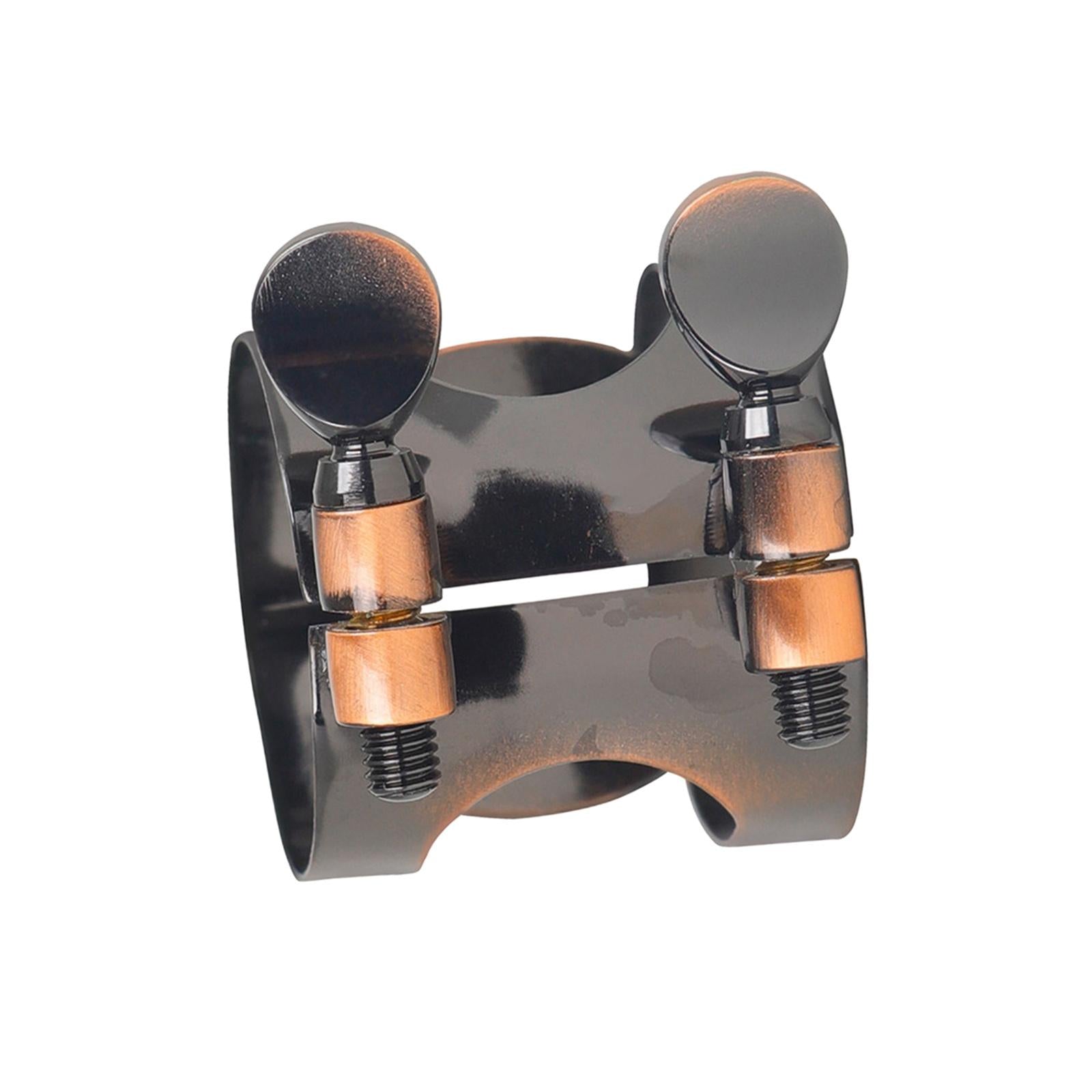 Saxophone Ligature Brass Clip Double Screws Adjustable for Accessory Parts Copper Clarinet