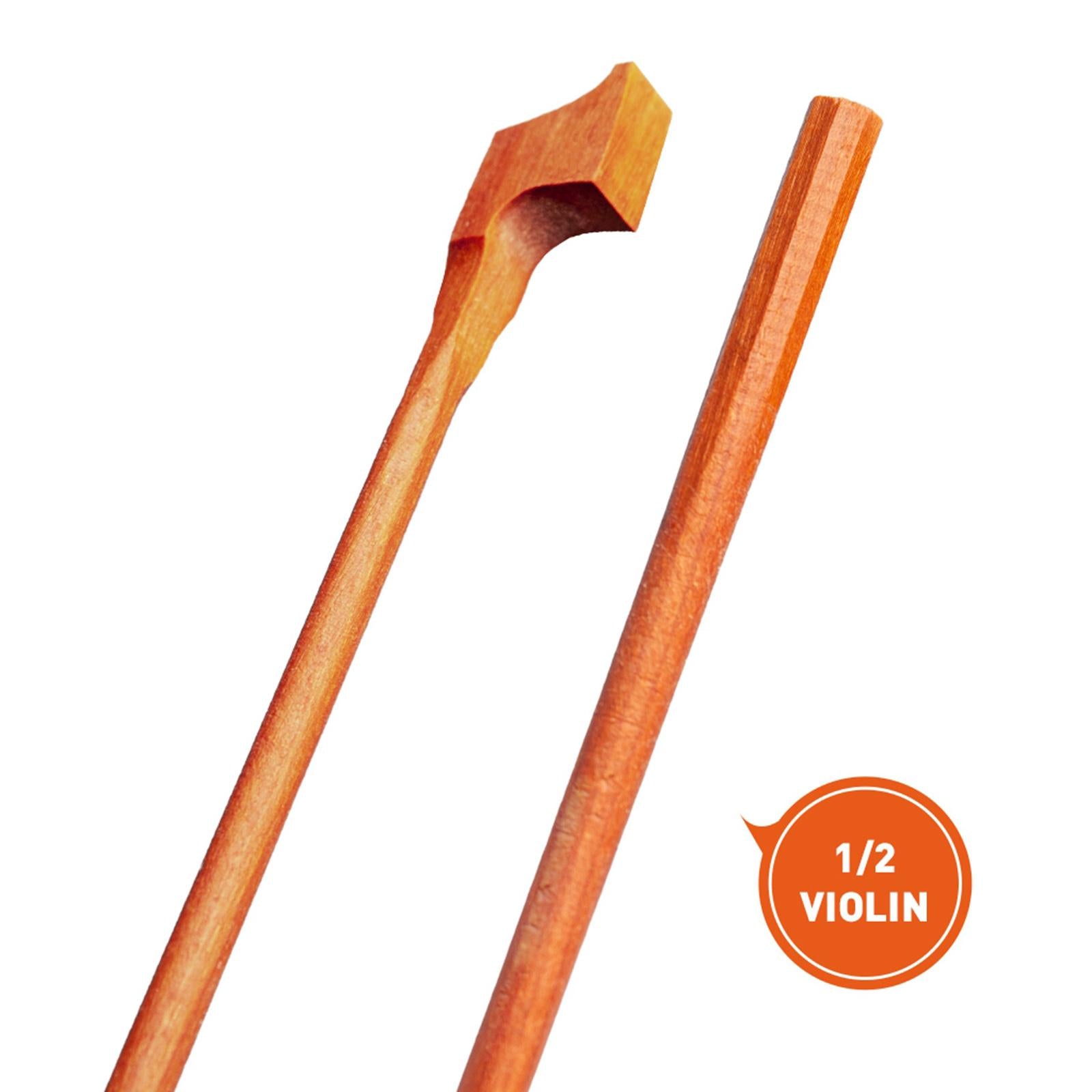 Brazilwood Violin Bow Parts Smooth Fiddle Bow Bars for Luthiers Gift Violins 1 to 2