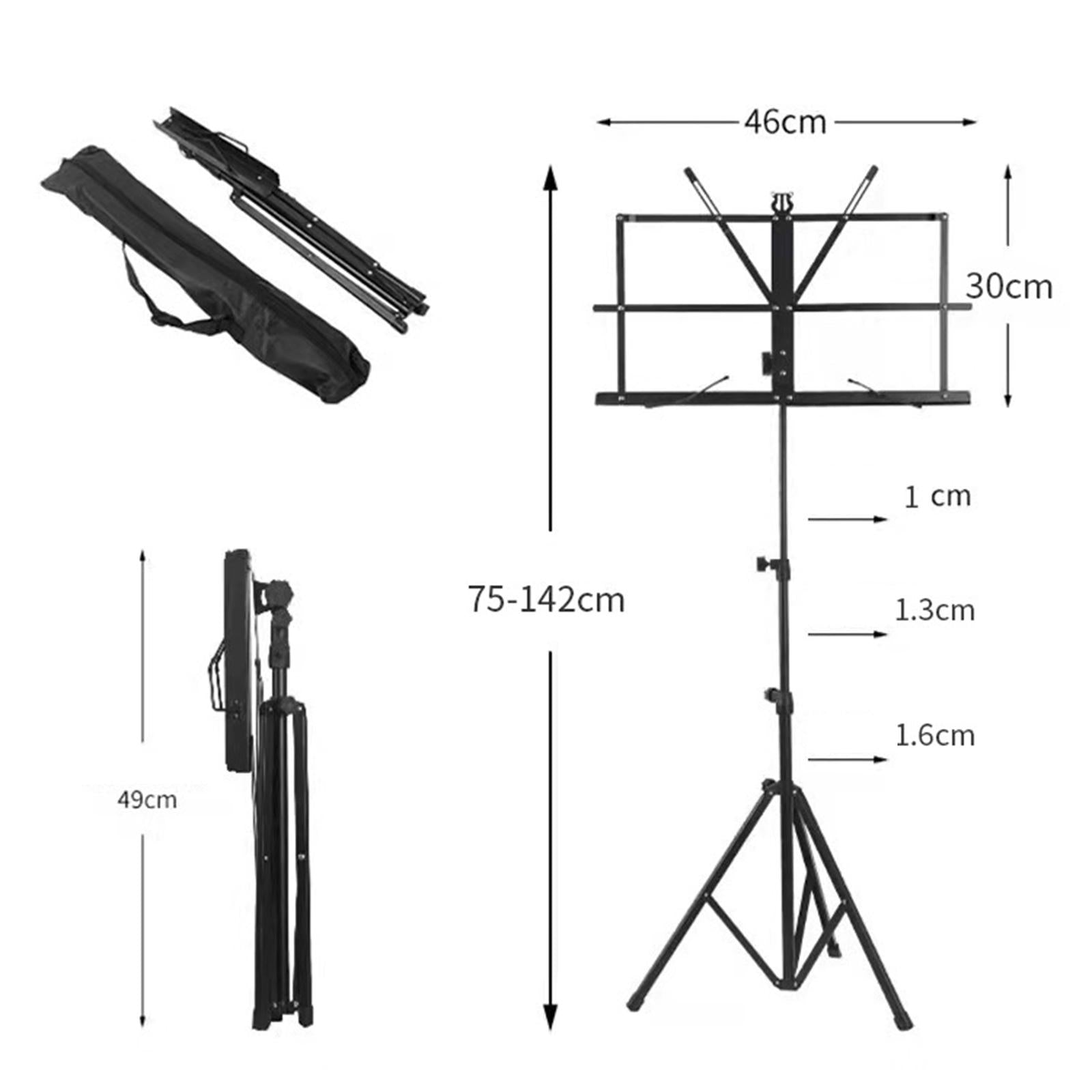 Collapsible Music Stand Book Stand for Stage Performance Violin Players