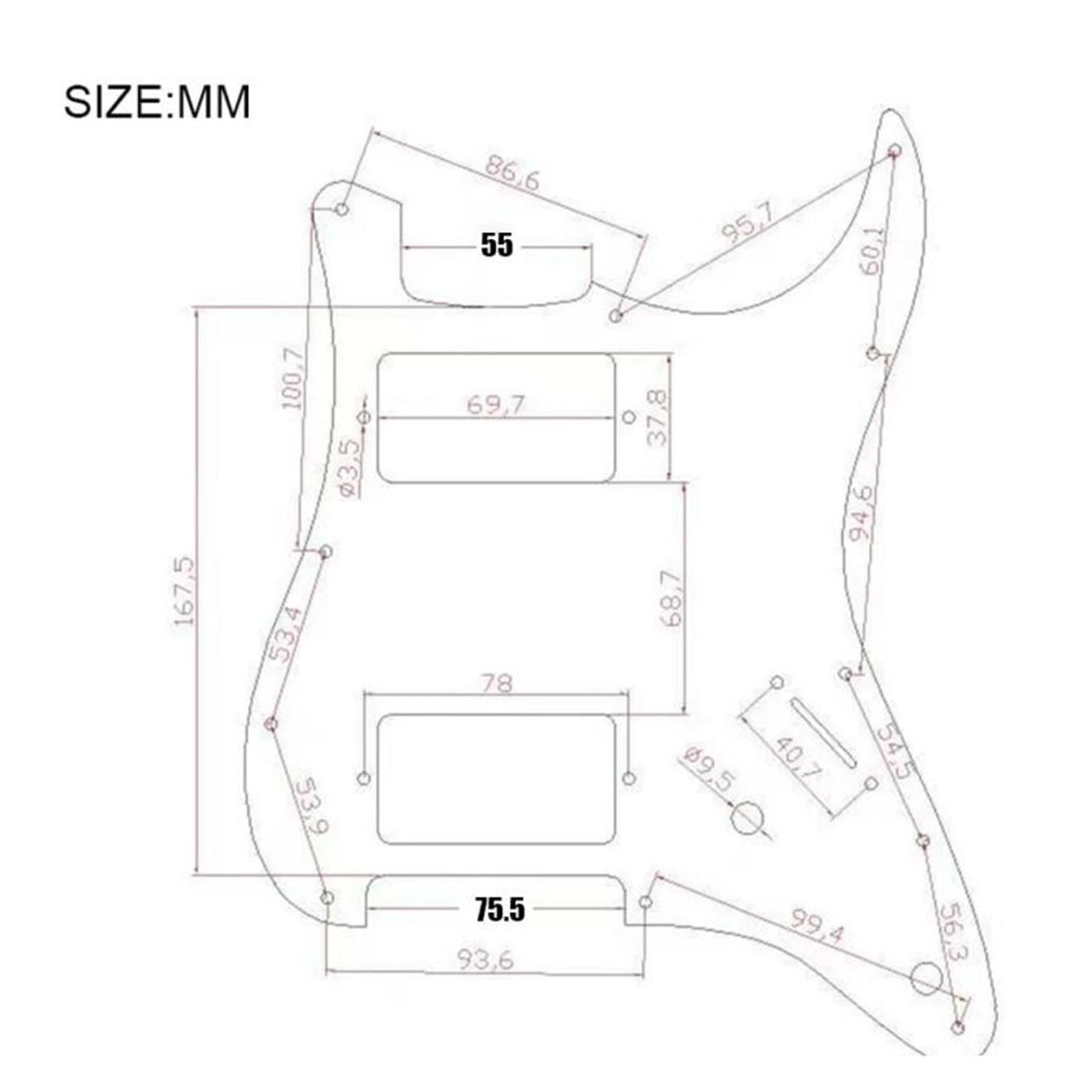 Guitar Pickguard Stringed Instrument Parts for Electric Guitars Accessories