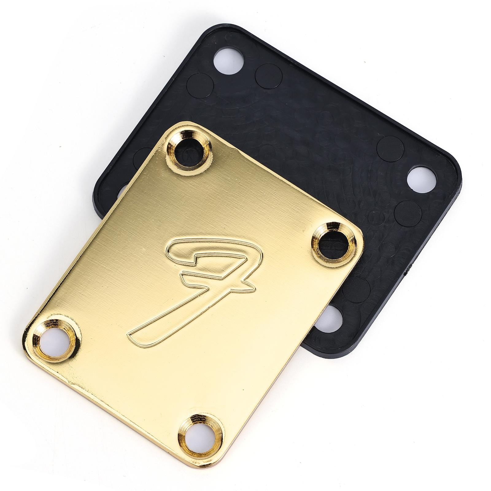 Guitar Neck Plate & Backplate Iron Neckplate with Screws for Electric Guitar Aureate