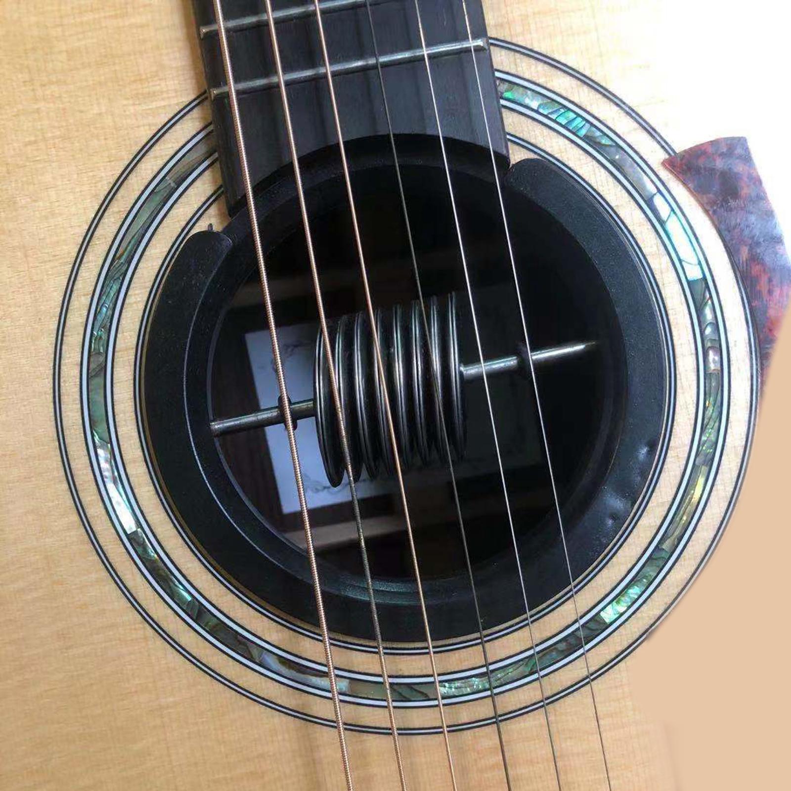 Portable Acoustic Guitar Sound Hole Cover Performing for Guitar Replacement 9.9cm