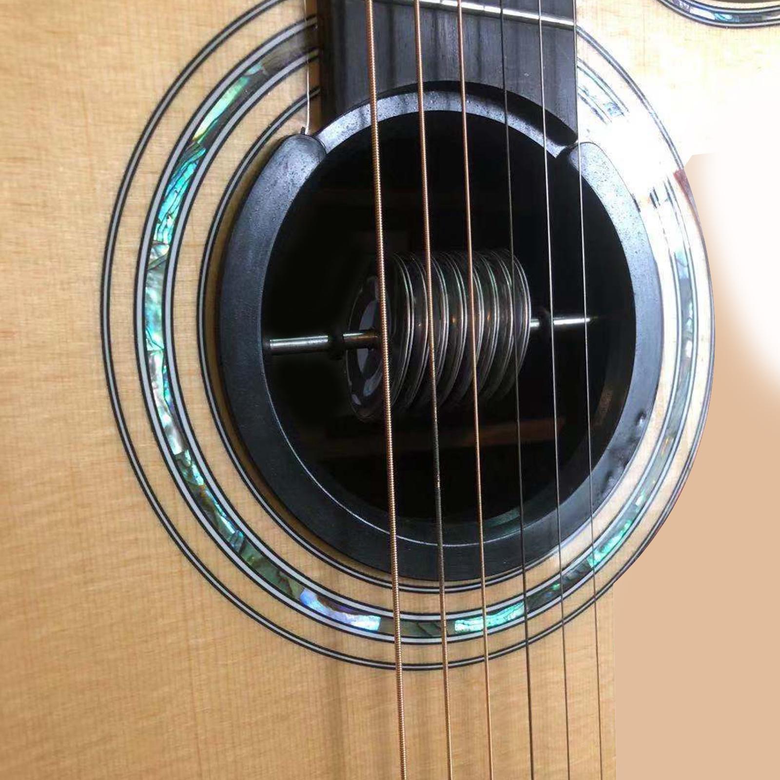 Portable Acoustic Guitar Sound Hole Cover Performing for Guitar Replacement 9.9cm