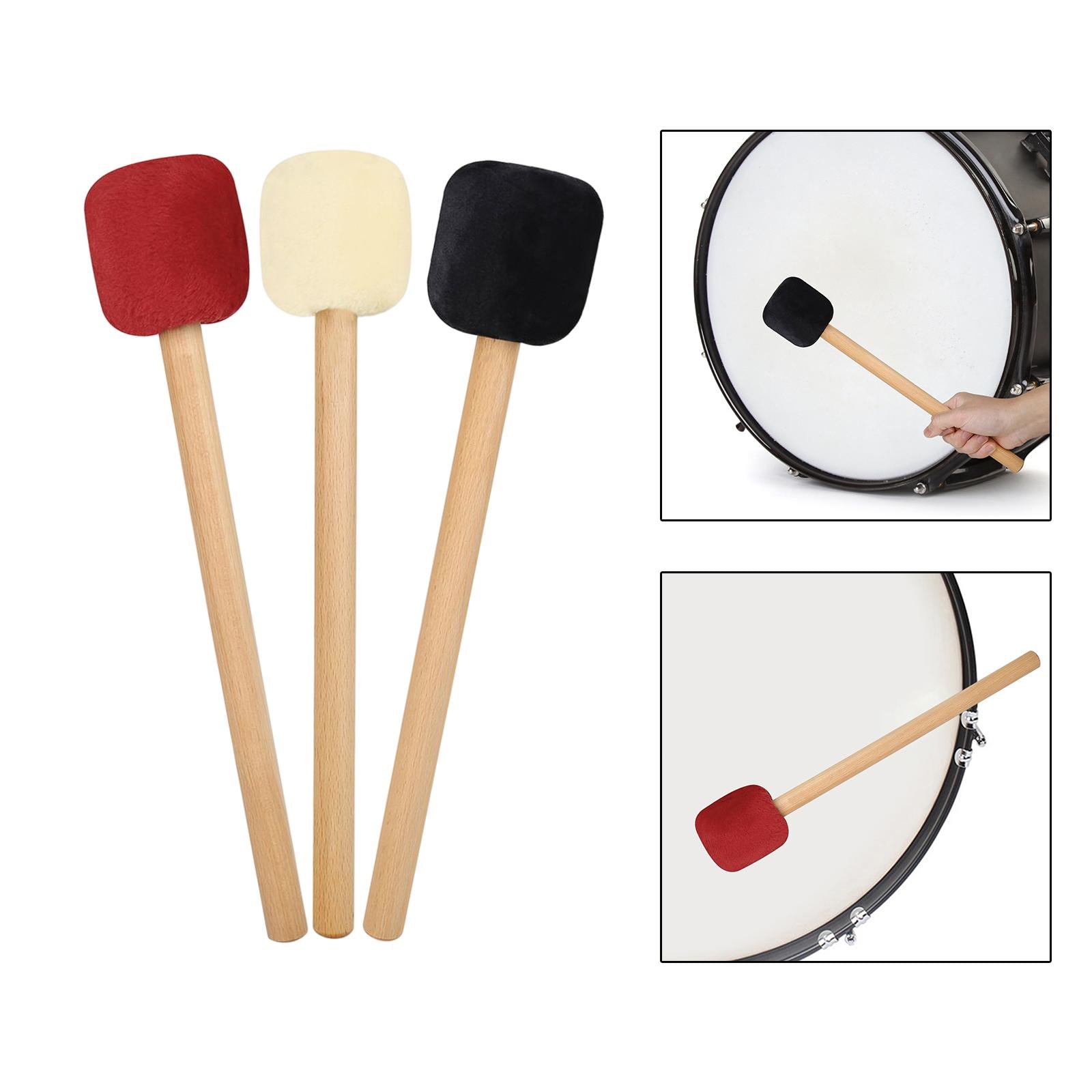 Percussion Sticks Musical Instrument Accessories for Lotus Drums Beginners black