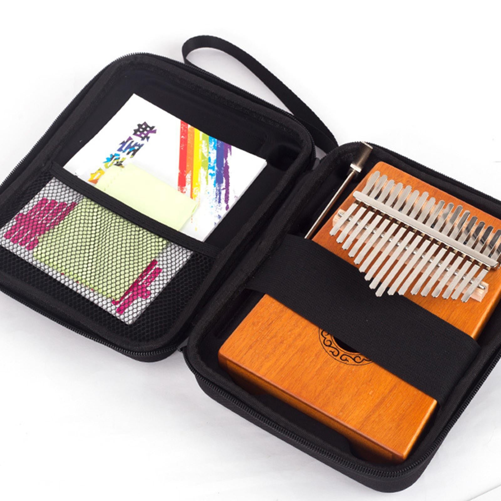 17 Keys/21 Keys Kalimba Case Carrier Marimba Music Portable with Lanyard 17 keys