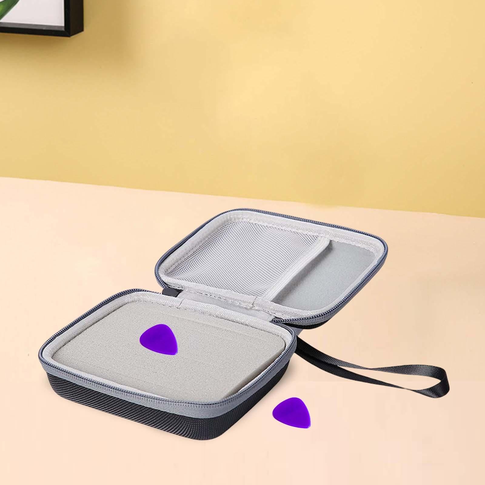 Guitar Pick Case Musical Instrument Small Item Organizer for Collectible Gray