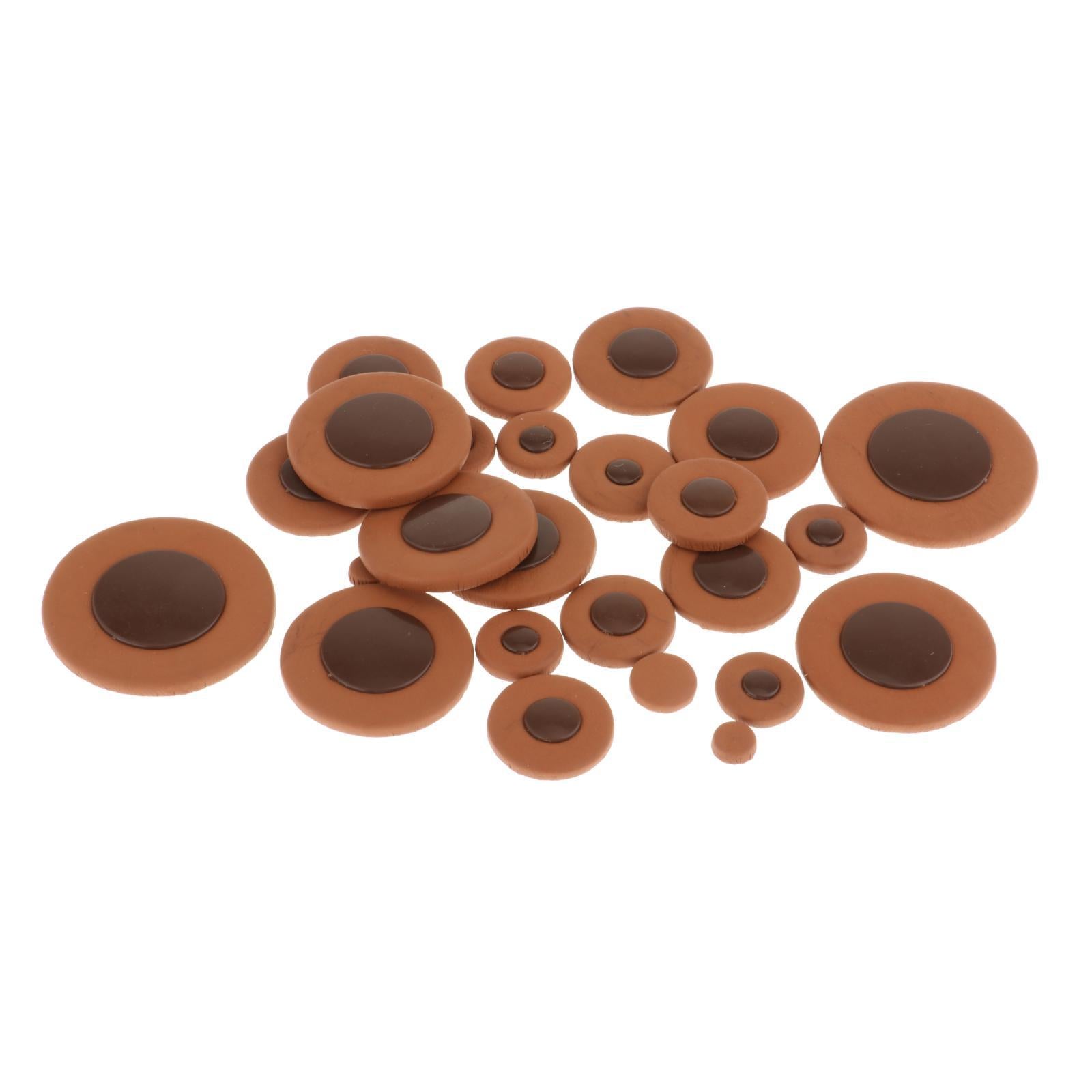 Sax Pads Woodwind Instrument Parts PU Leather for Saxophone DIY Enthusiasts. Tenor