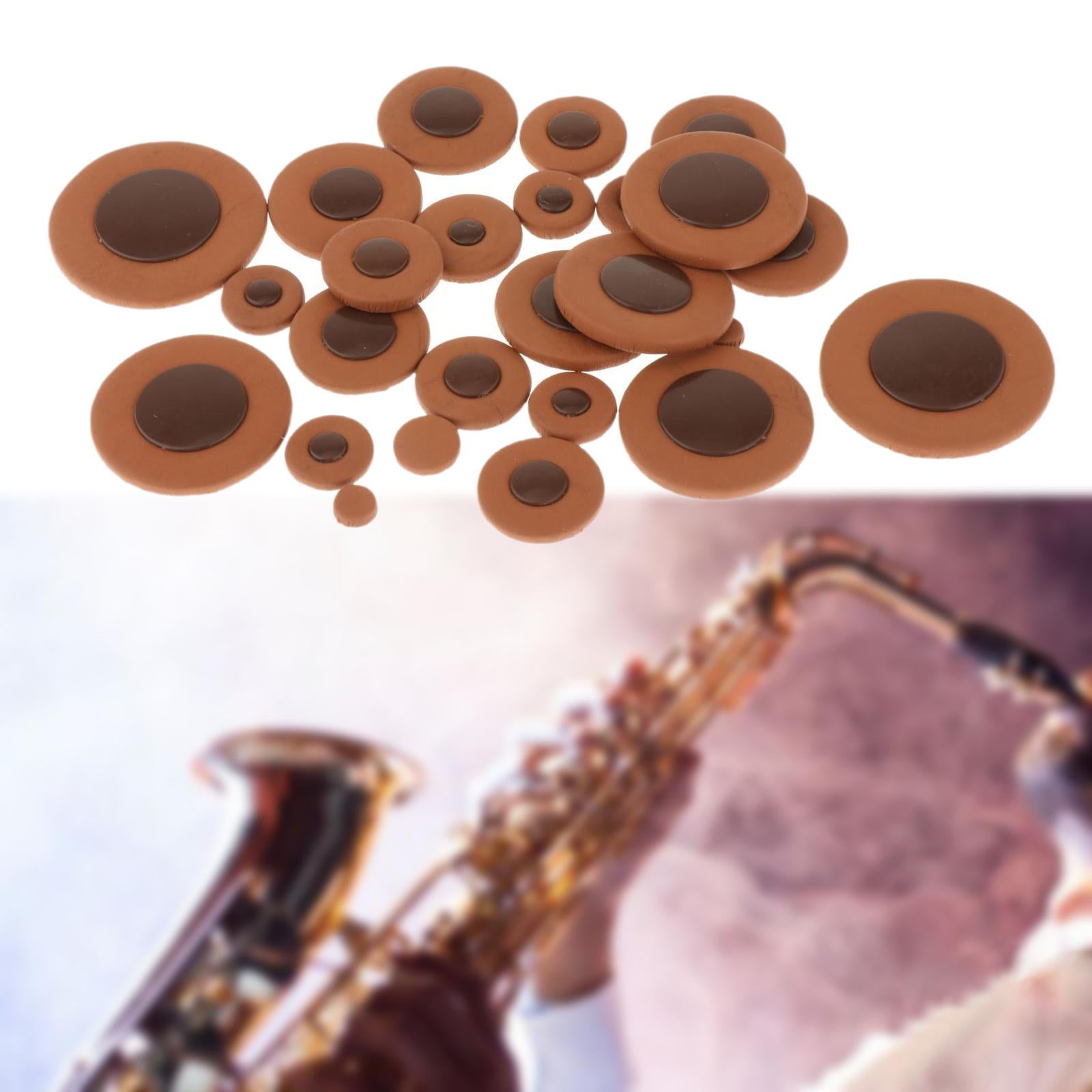 Sax Pads Woodwind Instrument Parts PU Leather for Saxophone DIY Enthusiasts. Tenor