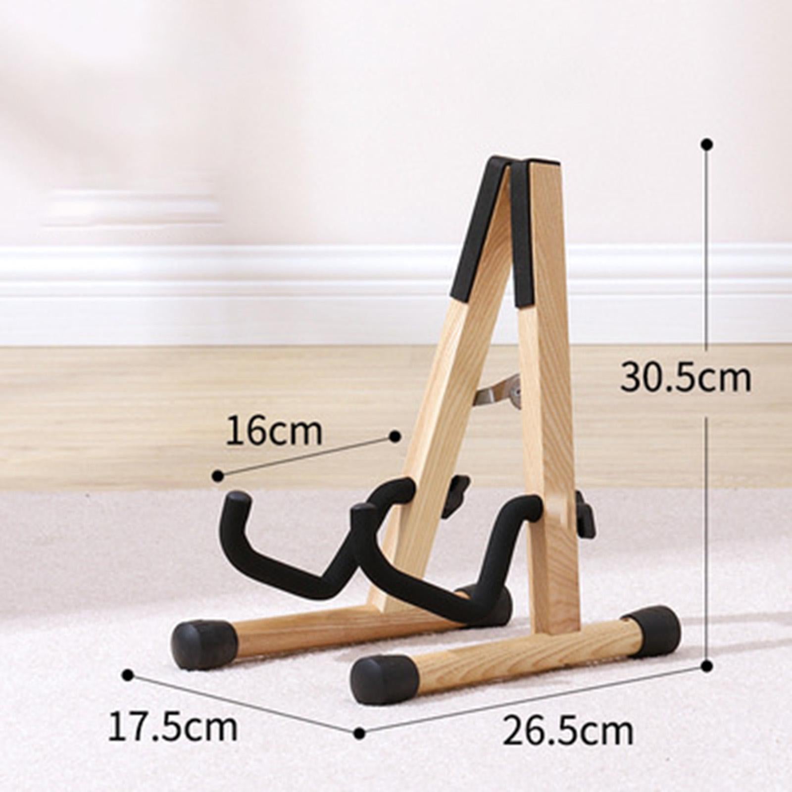 Floor Violin Stand Holder Bass Stand for Bass Musical Instrument Wood Color