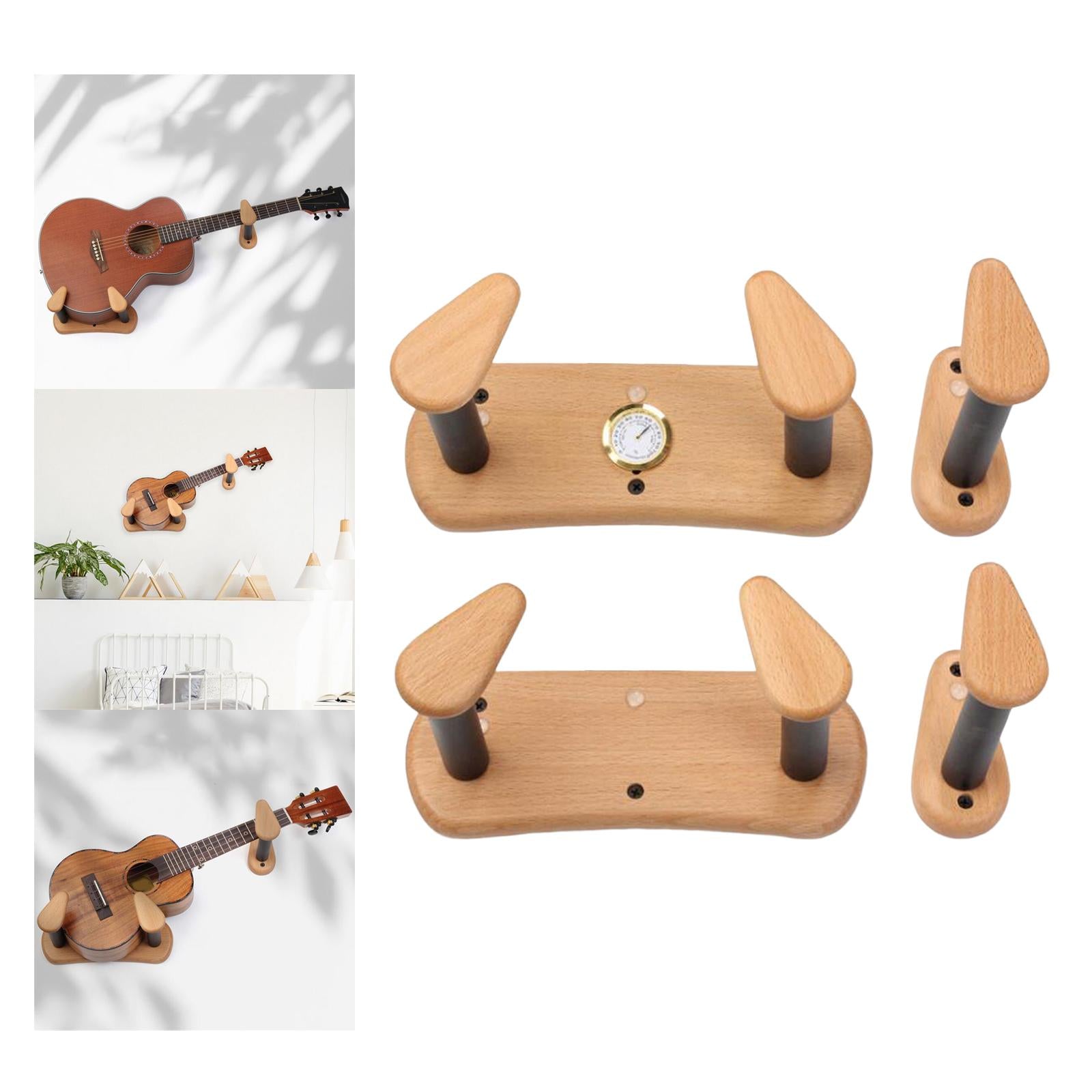 Wooden Guitar Wall Mount Hanger Guitar Holder for Banjo Electric Guitar Bass Normal