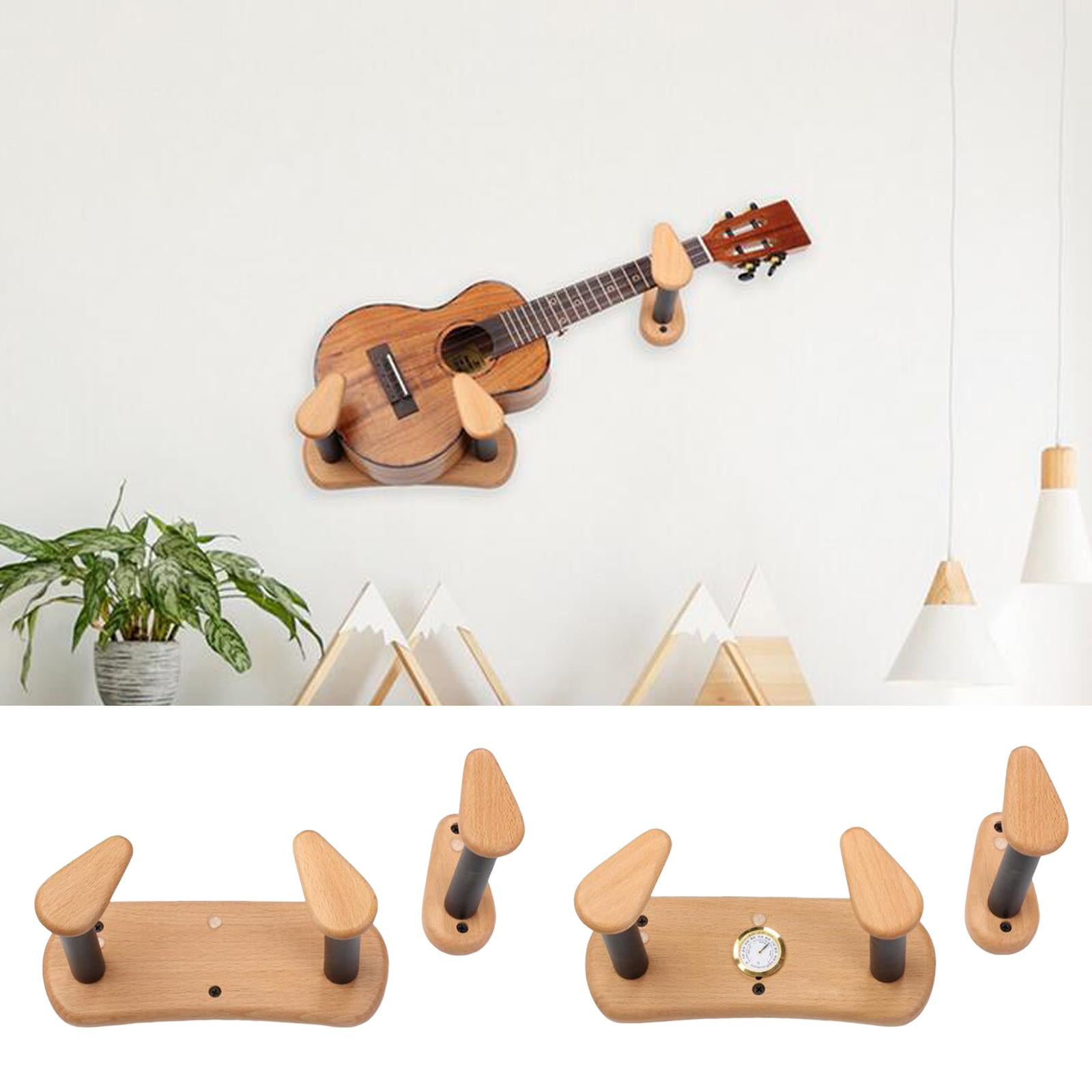 Wooden Guitar Wall Mount Hanger Guitar Holder for Banjo Electric Guitar Bass Normal