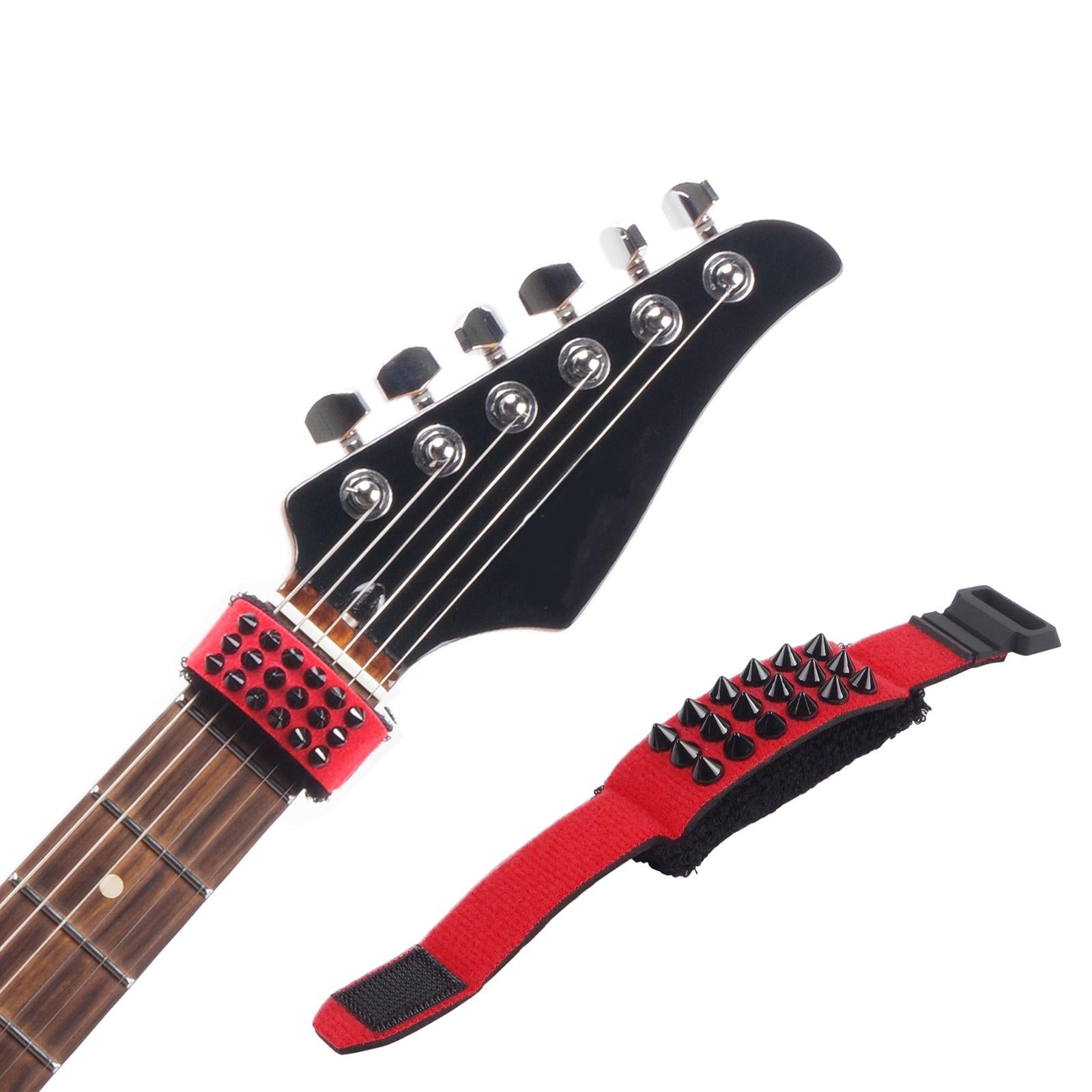 Universal Guitar String Mute Dampener noise reducers Guitar Fret Strings Mute red and s