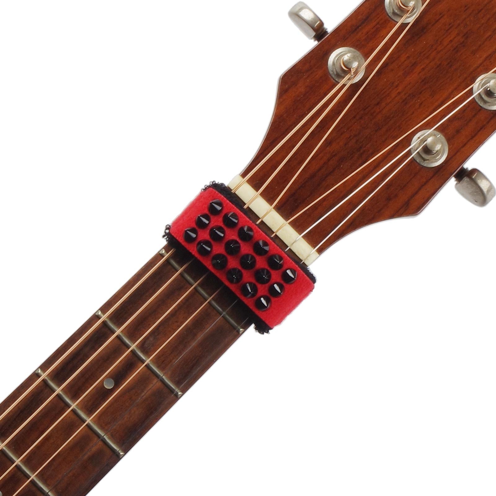 Universal Guitar String Mute Dampener noise reducers Guitar Fret Strings Mute red and s