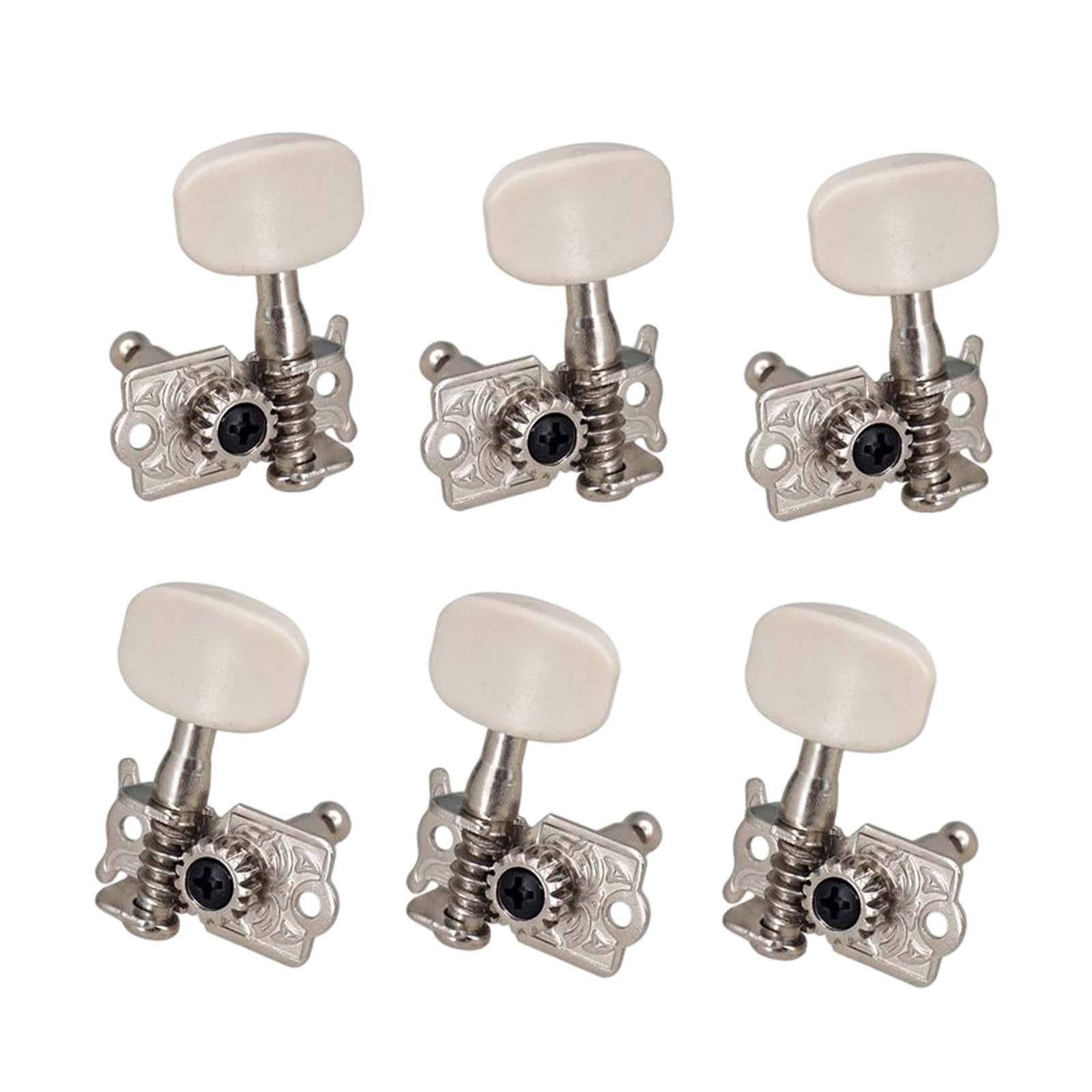 6x Tuning Keys Sturdy Tuning Machines for Electric Folk Guitars Parts