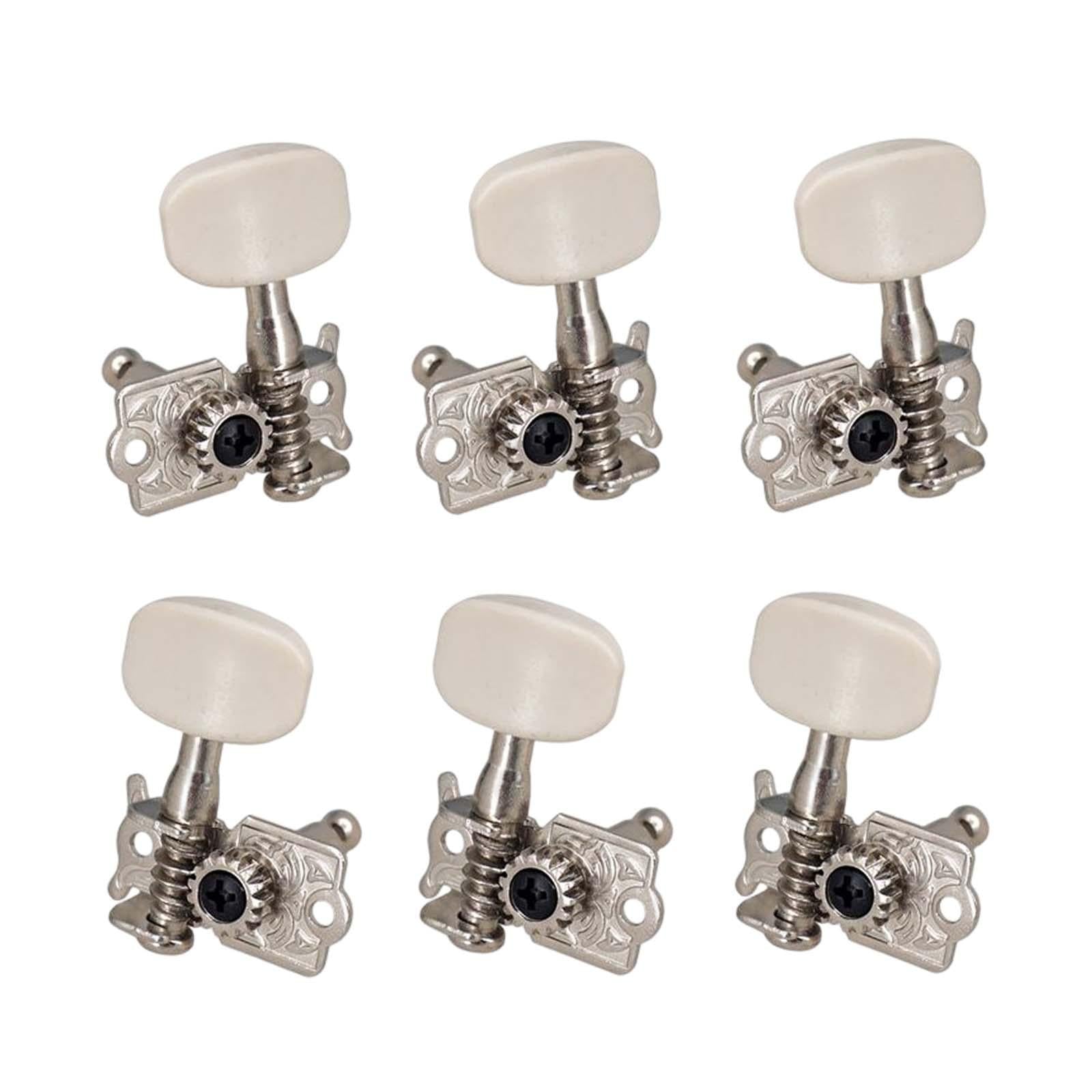 6x Tuning Keys Sturdy Tuning Machines for Electric Folk Guitars Parts