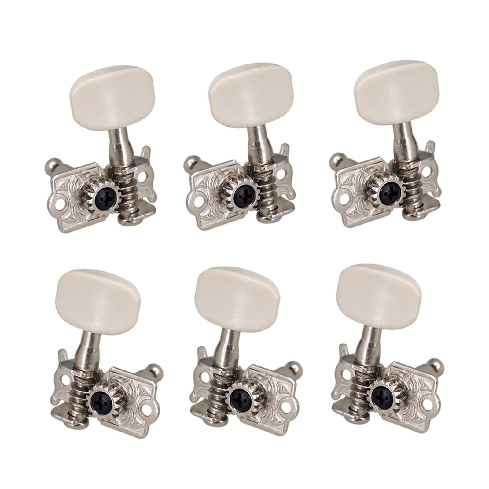 6x Tuning Keys Sturdy Tuning Machines for Electric Folk Guitars Parts