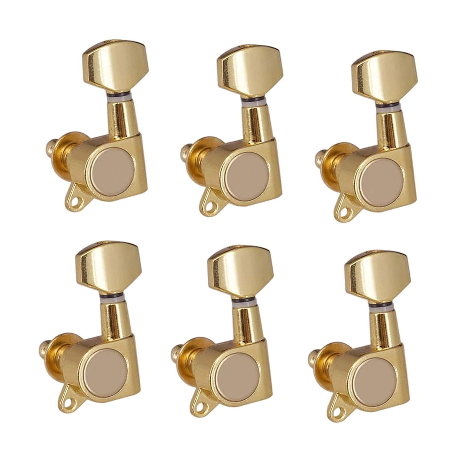 6x Locking Guitar String Tuning Pegs for Acoustic Guitars Folk Guitars Parts