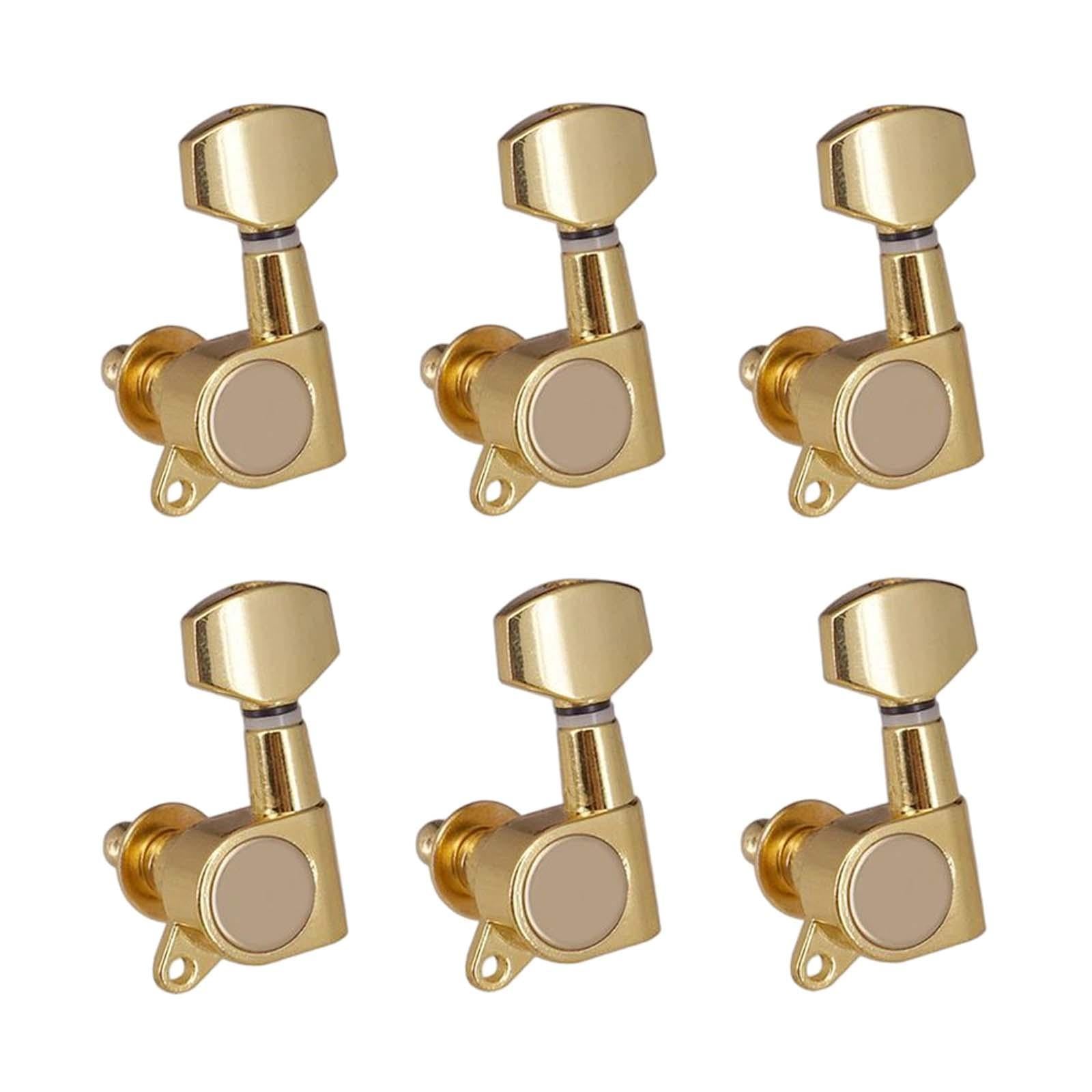 6x Locking Guitar String Tuning Pegs for Acoustic Guitars Folk Guitars Parts