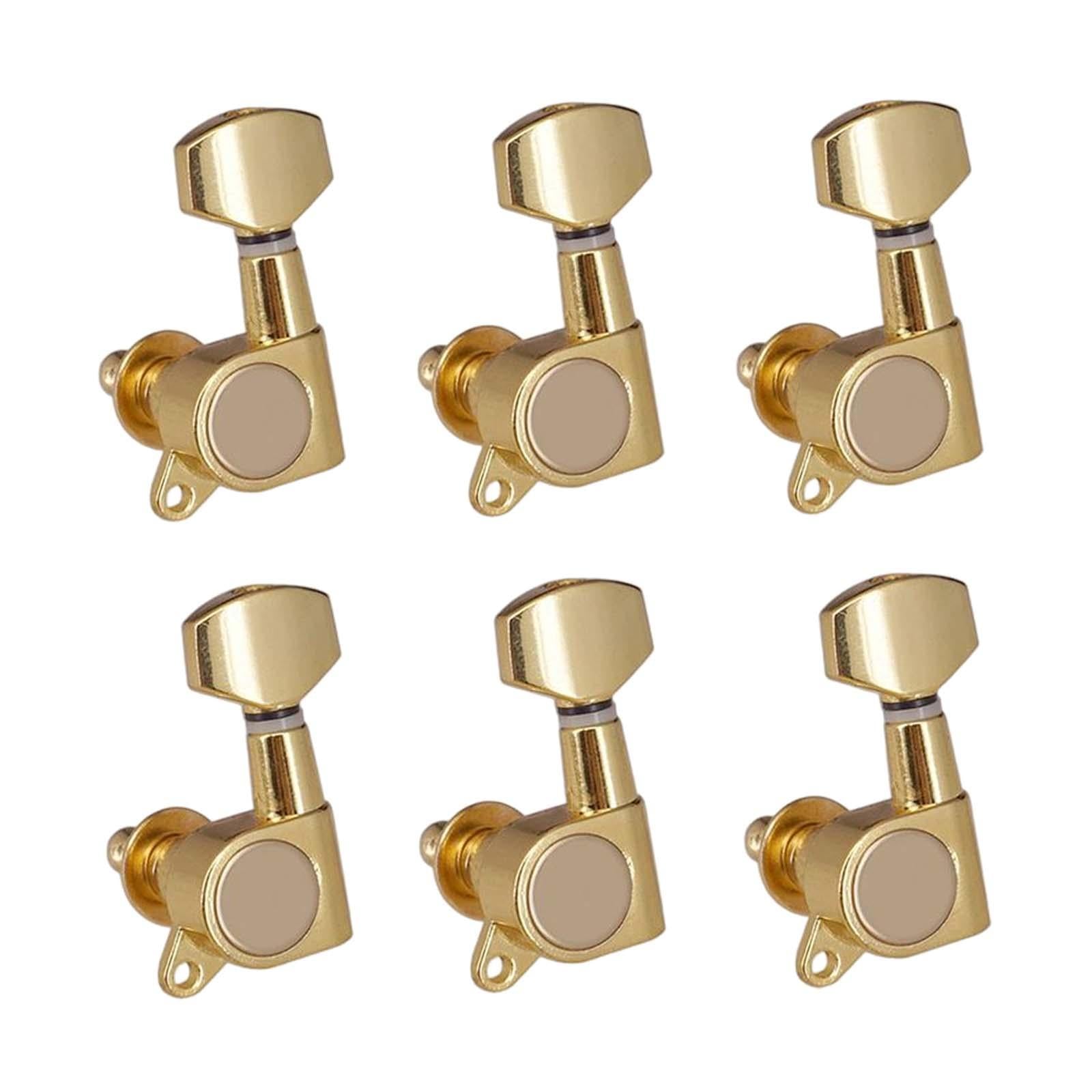 6x Locking Guitar String Tuning Pegs for Acoustic Guitars Folk Guitars Parts