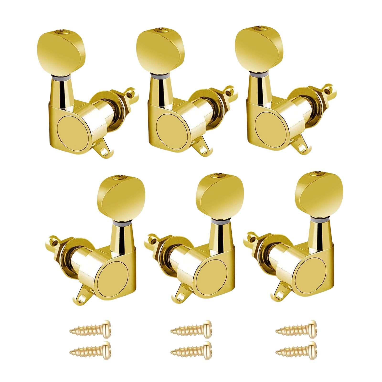 6x Guitar Tuning Pegs Sealed String Pegs for Classic Guitars Electric Guitar Aureate 3L3R