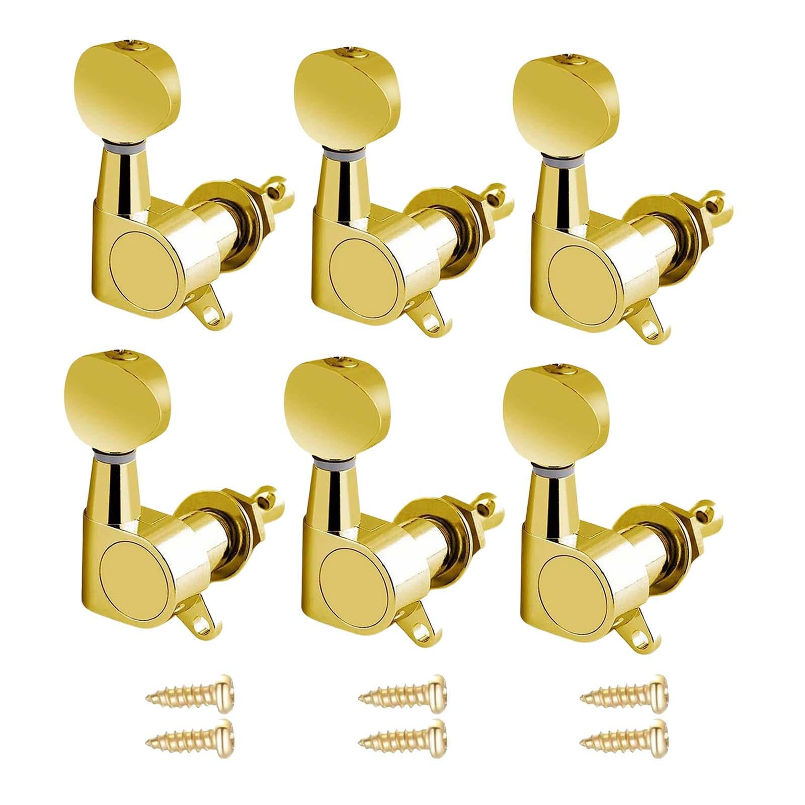 6x Guitar Tuning Pegs Sealed String Pegs for Classic Guitars Electric Guitar Aureate 6R